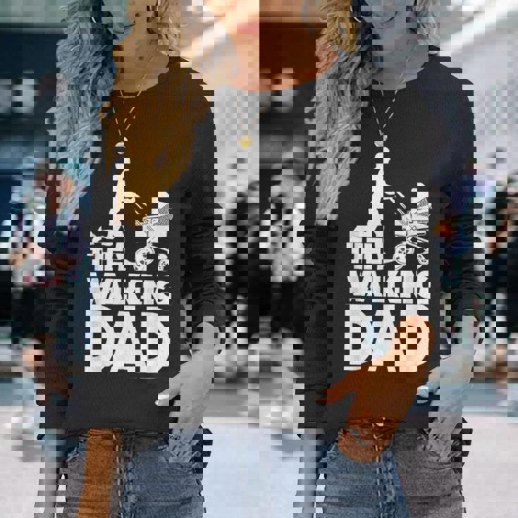 The Walking Dad Happy Father's Day Dadhortleeve Graphic 長袖Tシャツ 彼女への贈り物