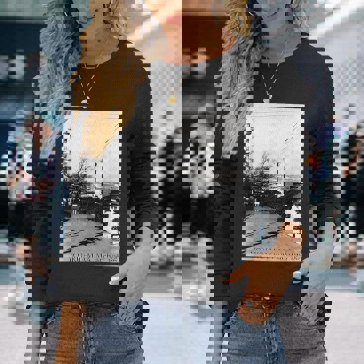 Yokohama Yamashita Pier 1966年3月 モノクローム写真 長袖Tシャツ 彼女への贈り物