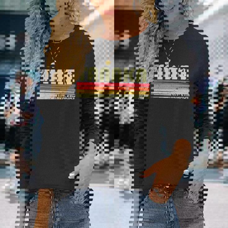 【たなか】名前 名字 家族お揃い ギャグ ネタ ウケ狙い 贈り物 ギフト 面白い おもしろ 長袖Tシャツ 彼女への贈り物