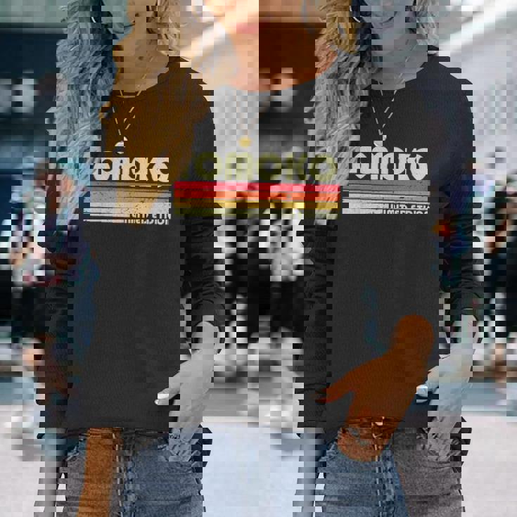 【ともこ トモコ】名前 名字 家族お揃い ギャグ ネタ ウケ狙い 贈り物 ギフト 面白い おもしろ 長袖Tシャツ 彼女への贈り物