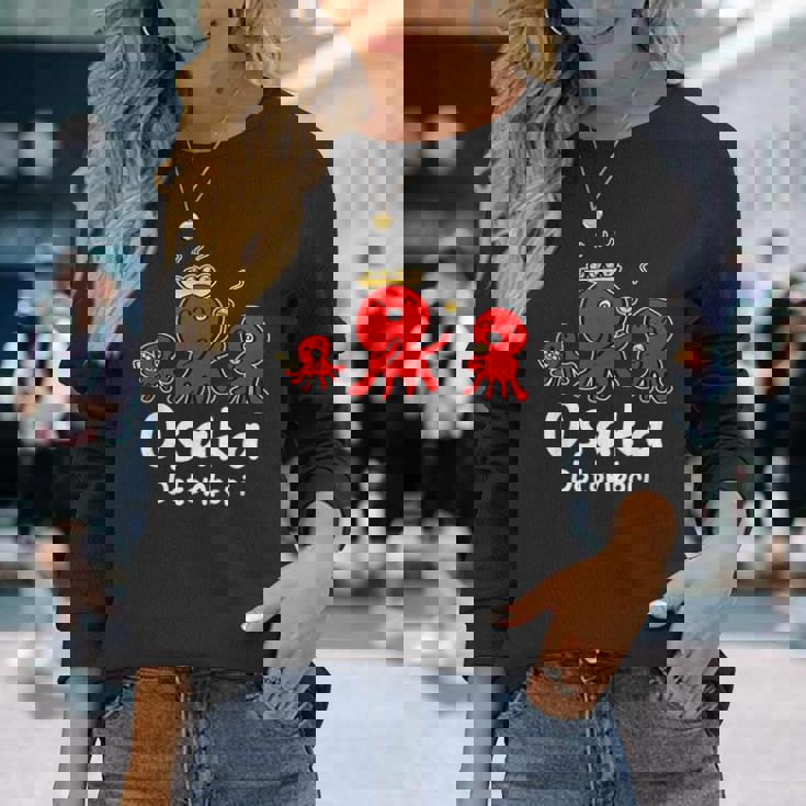 おもしろタコ たこ焼き 和食 大阪 日本旅行 長袖Tシャツ 彼女への贈り物