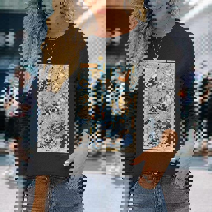 かゑるづくし 擬人化された蛙が 歌川国芳 日本の侍カエル 日本の伝統芸術 浮世絵 ヴィンテージの美学 長袖Tシャツ 彼女への贈り物