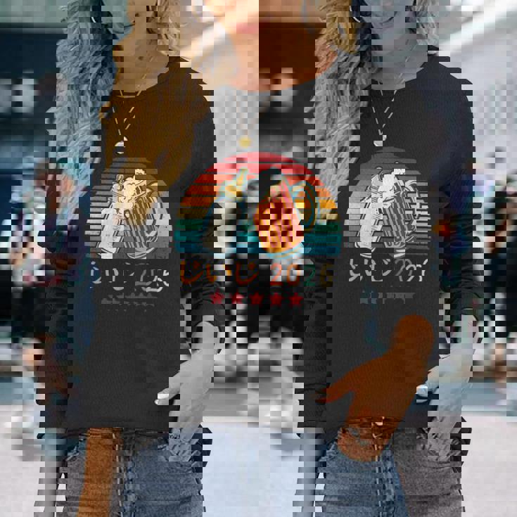 じいじ2026・おじいちゃんお知らせ・新生児のおじいちゃん・プレおじいちゃん 長袖Tシャツ 彼女への贈り物