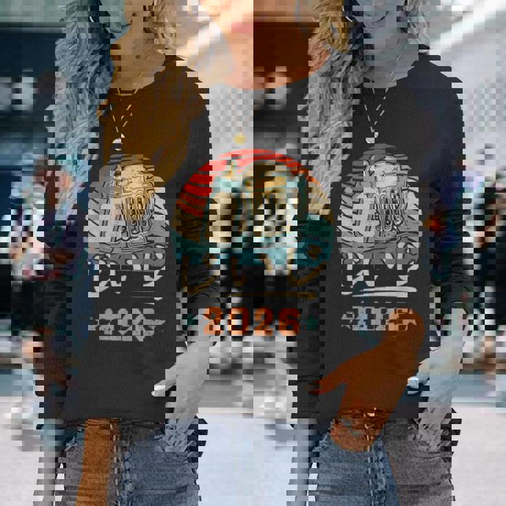 じいじ2026・おじいちゃんのお知らせ・プレおじいちゃん・妊娠報告 おじいちゃん 長袖Tシャツ 彼女への贈り物