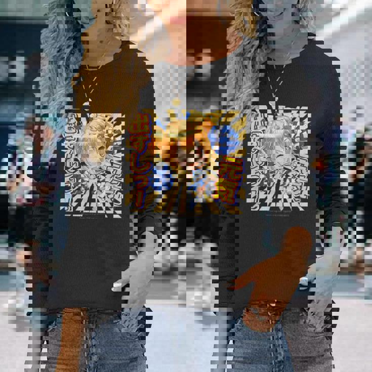 ひなビタスタンプ 一舞04「元気出すしっ！」 長袖Tシャツ 彼女への贈り物