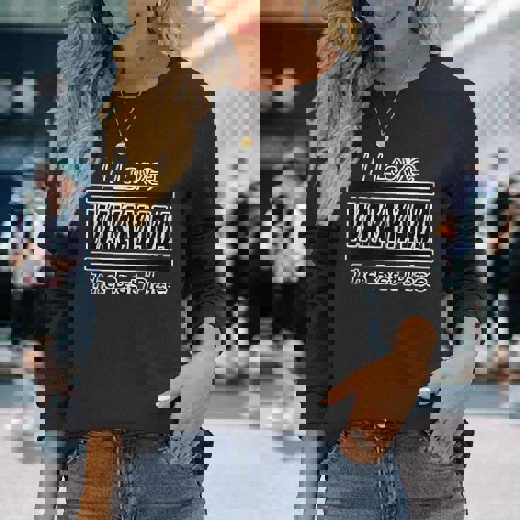 アイラブ・Wakayama 和歌山（I Love）Jimo-T【47都道府県】ジモティ お土産 面白い 長袖Tシャツ 彼女への贈り物