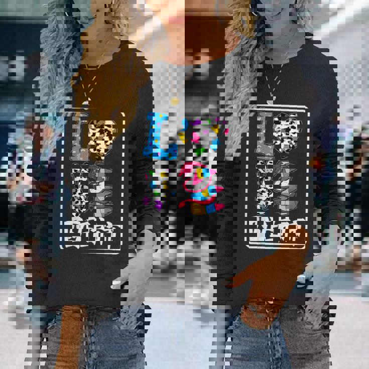 アイ・ラブ・四日市市 I Love 四日市市 私は愛してる四日市市 長袖Tシャツ 彼女への贈り物