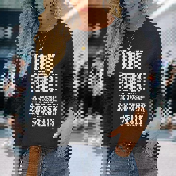 アグロフォレストリースペシャリスト 長袖tシャツ 長袖Tシャツ 彼女への贈り物