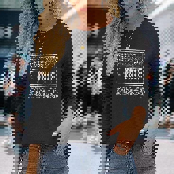 アナログシンセサイザー 音楽用シンセサイザー キーボード 長袖Tシャツ 彼女への贈り物