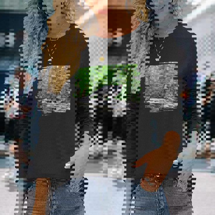 アフリカンパームシベット 長袖Tシャツ 彼女への贈り物