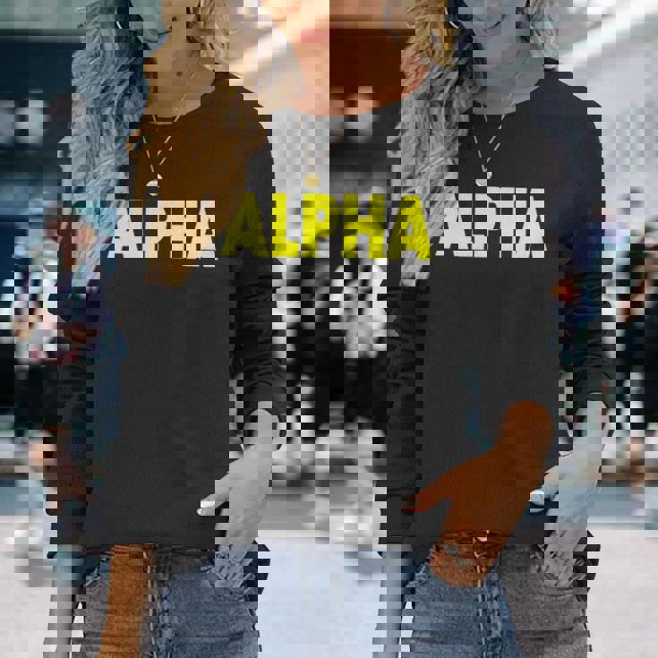 アルファ 長袖tシャツ 長袖Tシャツ 彼女への贈り物