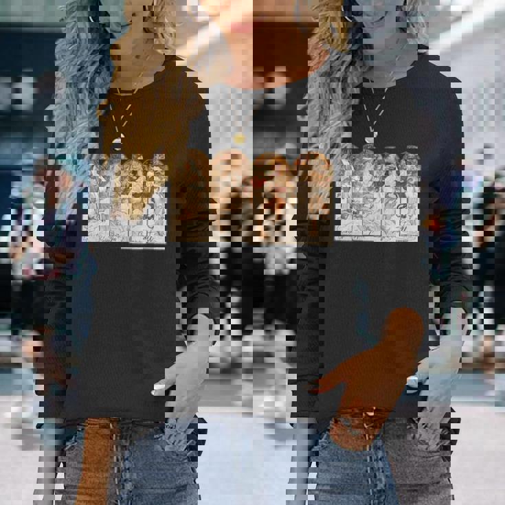 アルフォンス・マリア・ミュシャの季節 長袖tシャツ 長袖Tシャツ 彼女への贈り物