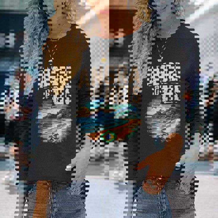 アングラ ドス レイス ブラジル シティ 旅行 旅 長袖Tシャツ 彼女への贈り物