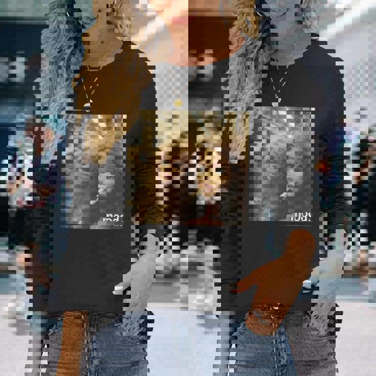 アンティーク調のドールフェイスミーム 長袖tシャツ 長袖Tシャツ 彼女への贈り物