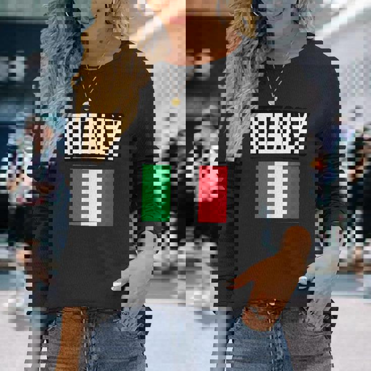 イタリア I イタリア 長袖Tシャツ 彼女への贈り物