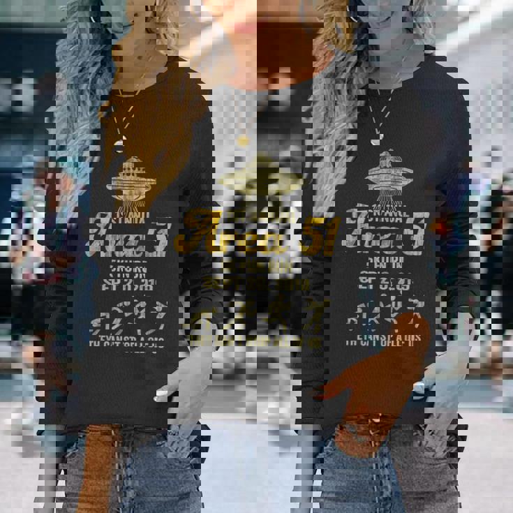 エリア51 エイリアン 長袖Tシャツ 彼女への贈り物