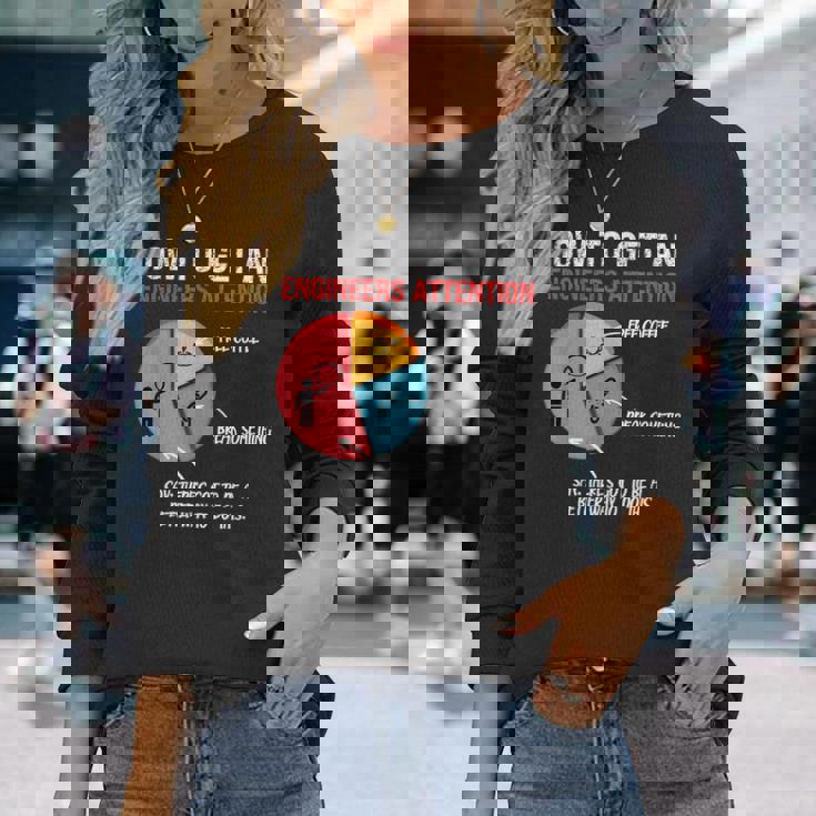 エンジニアの注目を集める方法 面白いエンジニア 長袖Tシャツ 彼女への贈り物