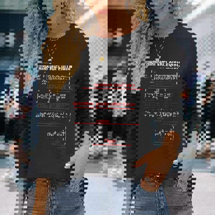 オタク標準模型方程式 物理学 数学科 先生 長袖tシャツ 長袖Tシャツ 彼女への贈り物