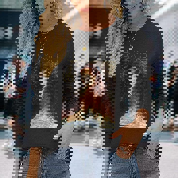 オーギュストルノワール-マドモアゼルダンヴェルの肖像 長袖tシャツ 長袖Tシャツ 彼女への贈り物