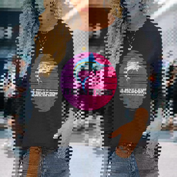 カジキ 水面から カジキバショウ バショウカジキ 深海釣り 長袖Tシャツ 彼女への贈り物