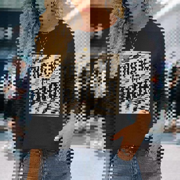 カスタム 理髪師ジャケット 理髪用品 理髪ツール 理髪師 長袖Tシャツ 彼女への贈り物