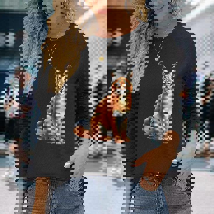 カラカルリンクス 長袖Tシャツ 彼女への贈り物