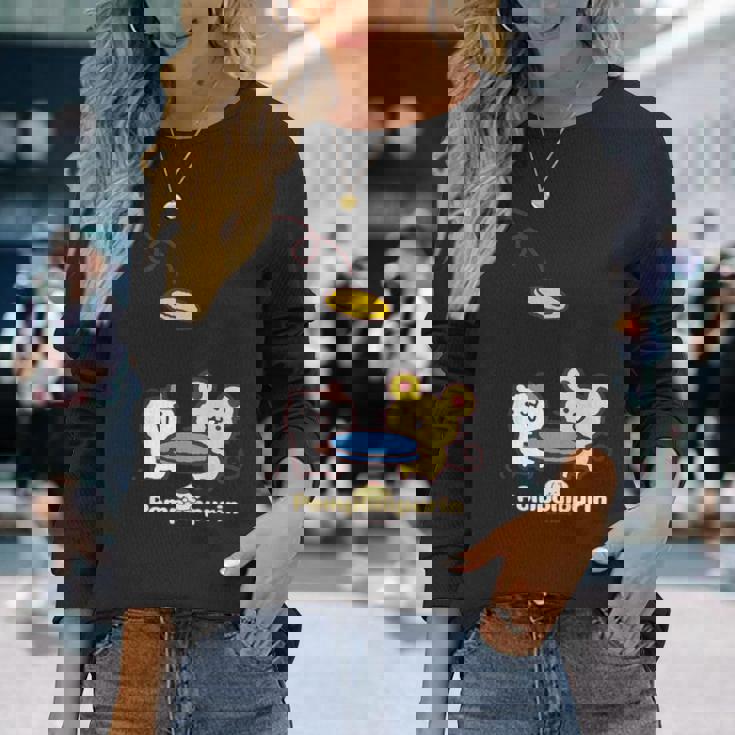 キッズ ポムポムプリン マフィン＆スコーン 長袖Tシャツ 彼女への贈り物