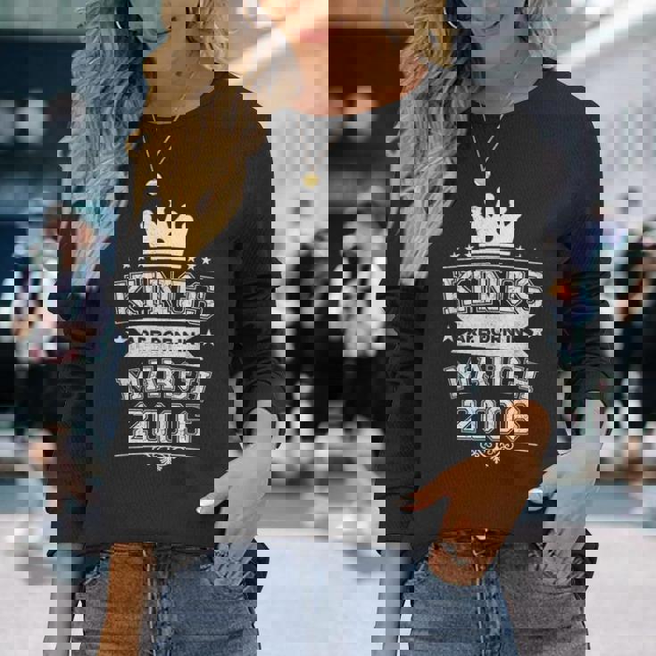 キングスは2006年3月に誕生 20歳の誕生日 男性 男の子 長袖Tシャツ 彼女への贈り物