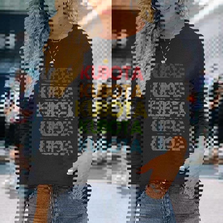 クボタ 名前 長袖Tシャツ 彼女への贈り物