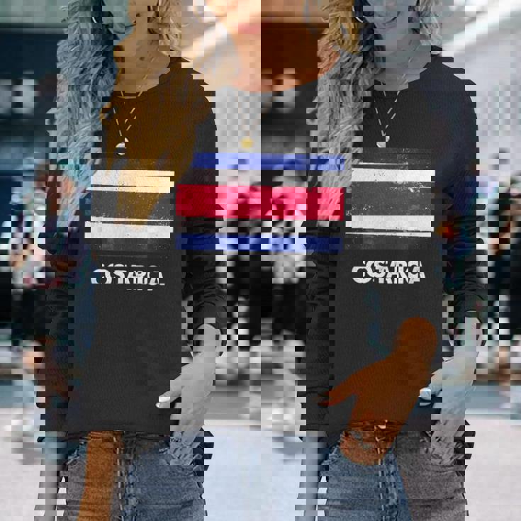 コスタリカ国旗tシャツ 長袖Tシャツ 彼女への贈り物