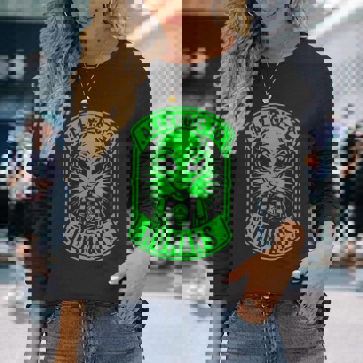 コズミックバランス ビジュアルユーモアコンセプト 長袖tシャツ 長袖Tシャツ 彼女への贈り物