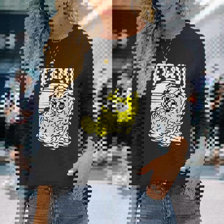 サウナ Totonou ととのう 猫 キャラクター 整うauna さうな ネタ かわいい ねこ ぬこ ヌコ おもしろ 長袖Tシャツ 彼女への贈り物