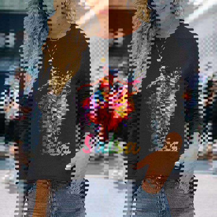 サルサダンス キューバダンス キューババカンス 長袖Tシャツ 彼女への贈り物