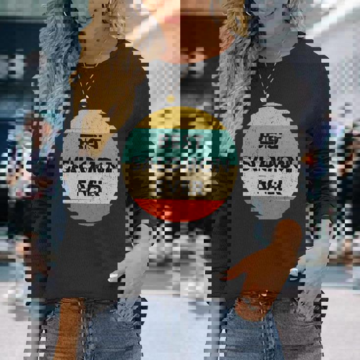 サロモン名 長袖tシャツ 長袖Tシャツ 彼女への贈り物