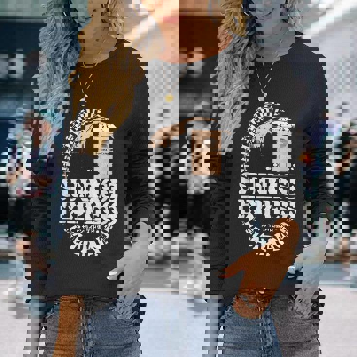 サンライズ エクスプレス トレイン 日本 東京 出雲 サンライズ 出雲 電車 長袖Tシャツ 彼女への贈り物