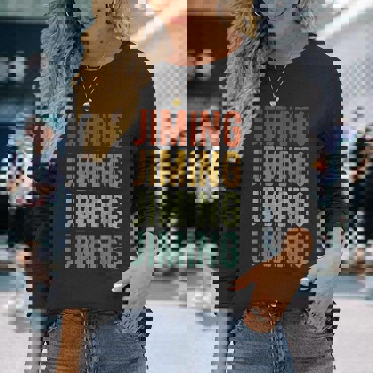 ジミンシティチャイナレトロ 長袖Tシャツ 彼女への贈り物