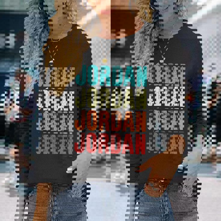 ジョーダン カラフル 長袖Tシャツ 彼女への贈り物