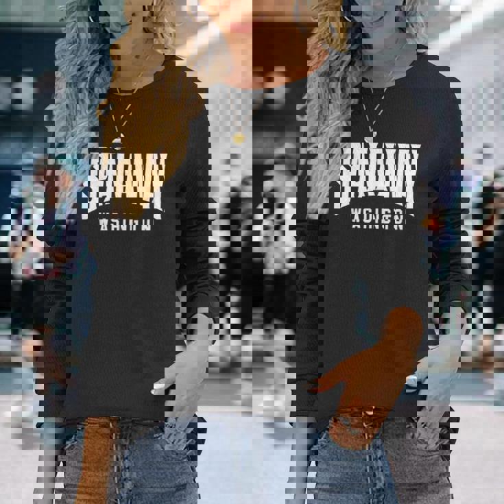 スパナウェイ ワシントン 長袖Tシャツ 彼女への贈り物