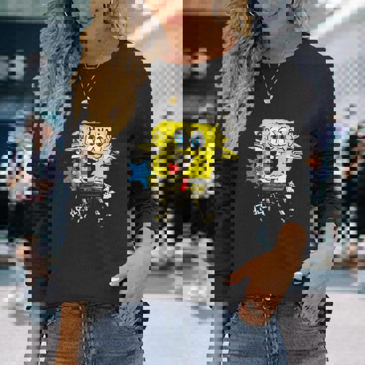 スポンジボブ スクエアパンツ スポンジボブee You 長袖tシャツ 長袖Tシャツ 彼女への贈り物