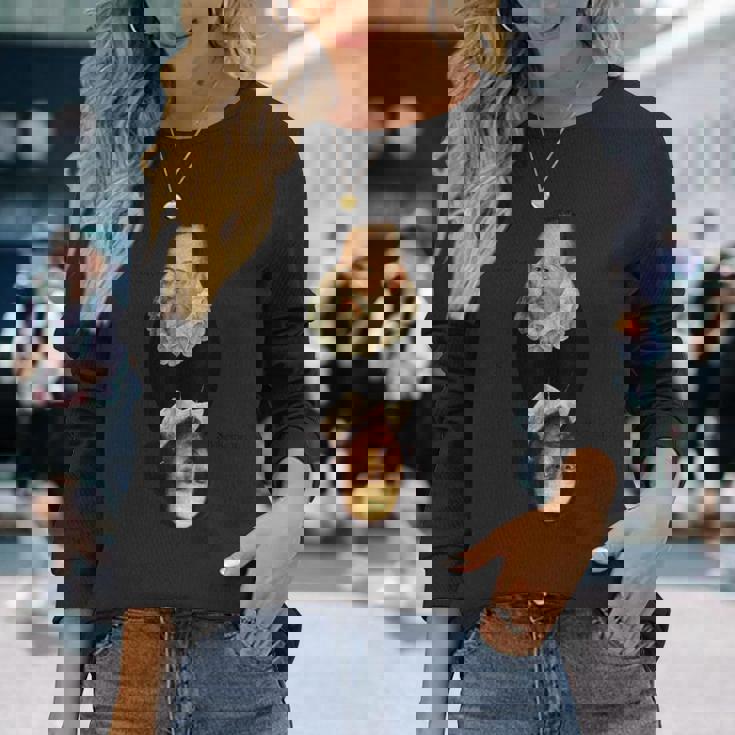 セルバンテス対シェイクスピア 長袖Tシャツ 彼女への贈り物