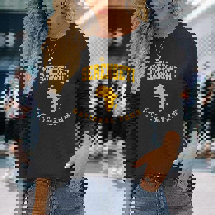 セレンゲティ国立公園 アフリカ 長袖Tシャツ 彼女への贈り物