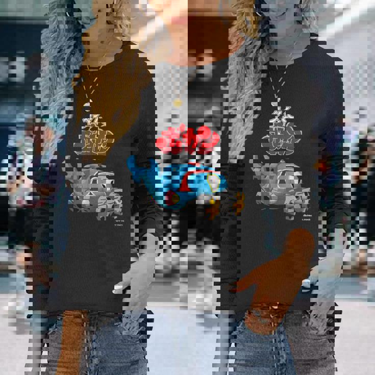 タイムボカン デザインd 長袖Tシャツ 彼女への贈り物