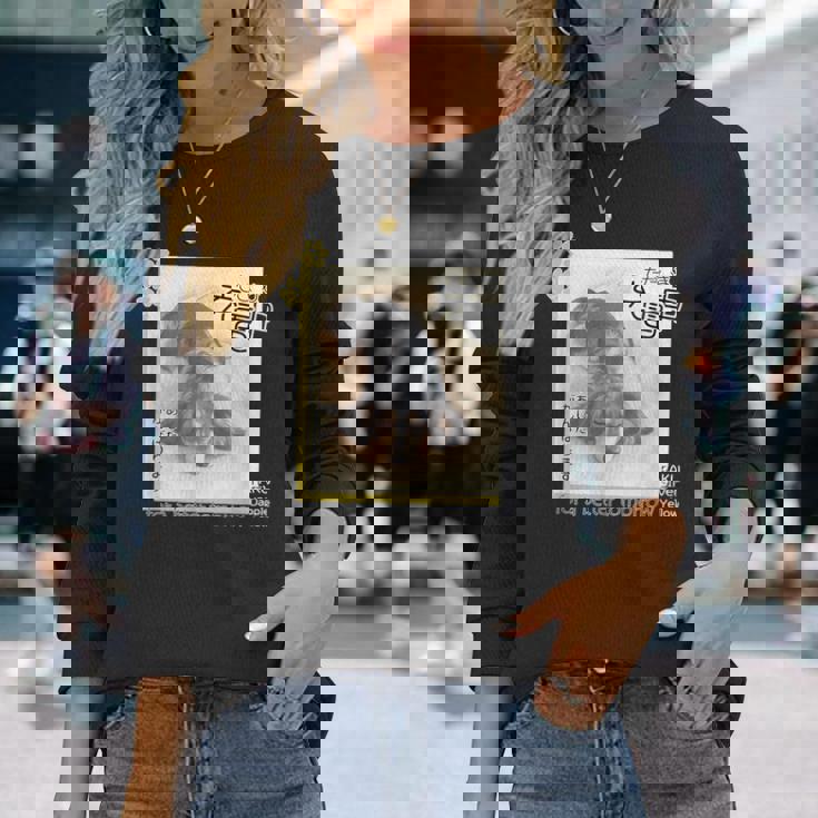 ダックス ミニチュアダックス シルバーダップル らく 充電中 明日がんばる 犬 長袖Tシャツ 彼女への贈り物