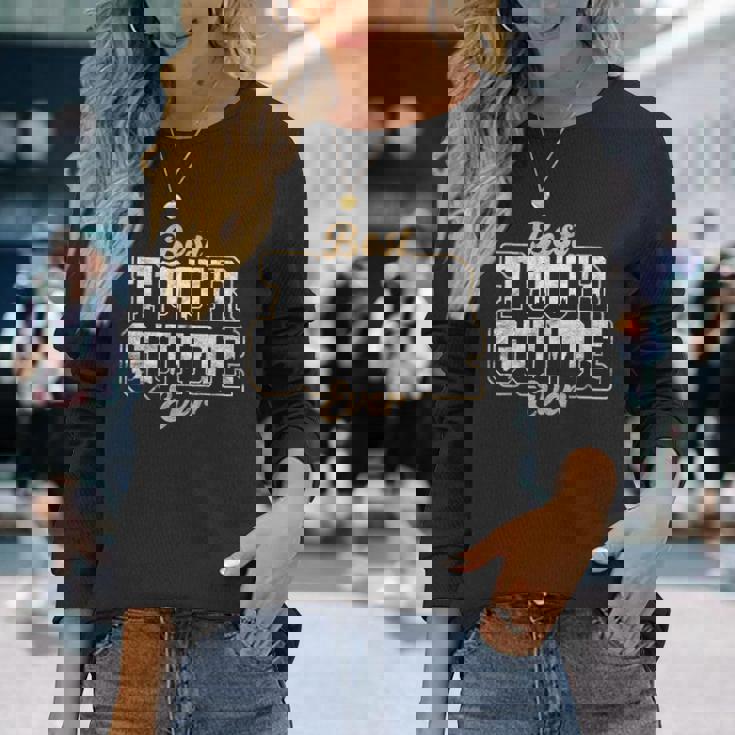 ツアーガイド ツアーコンダクター Best Tour Guide Ever 長袖Tシャツ 彼女への贈り物