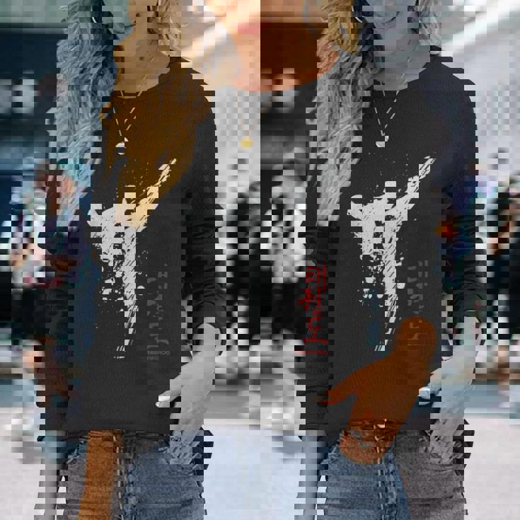 テコンドー・Tkd・テコンドーチャンプ 長袖Tシャツ 彼女への贈り物