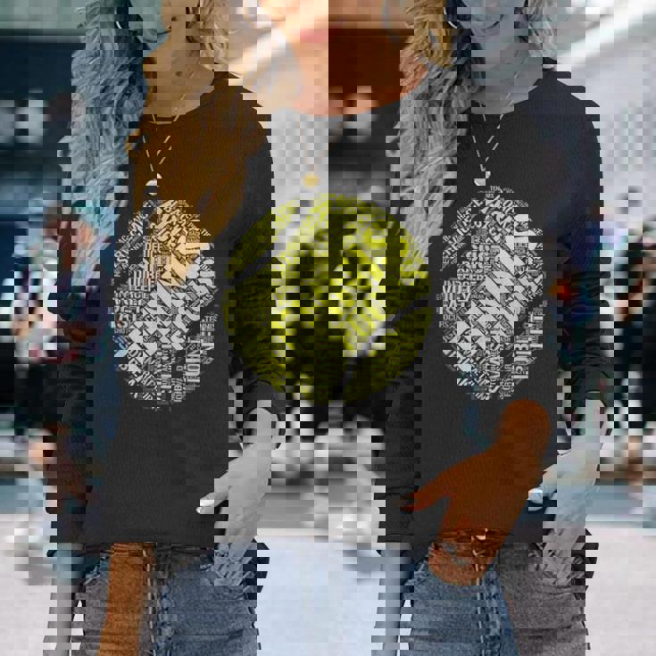 テニス 面白いtシャツ ボール おもしろ 服 ネタ メンズ レディース テニス部 おもしろグッズ 大人 子供 長袖Tシャツ 彼女への贈り物