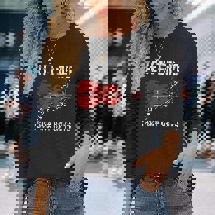 テンポは私が言うとおり 長袖Tシャツ 彼女への贈り物