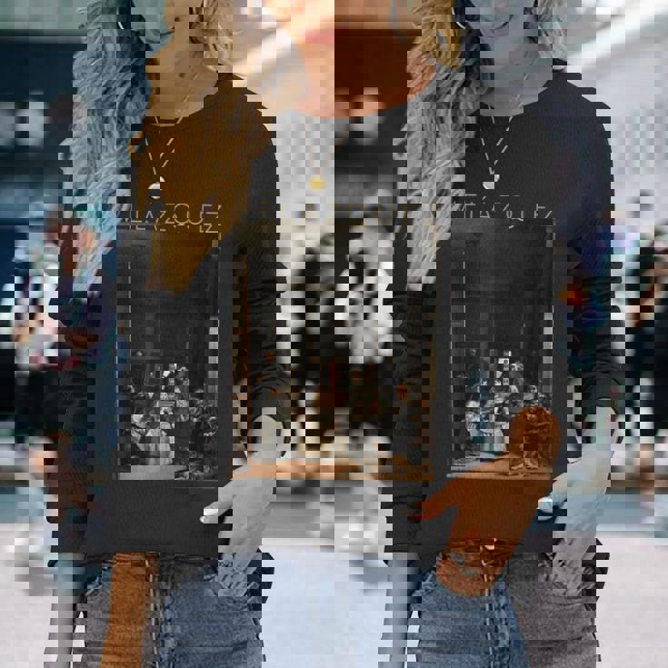 ディエゴ・ベラスケス ラス・メニナス アート 長袖Tシャツ 彼女への贈り物