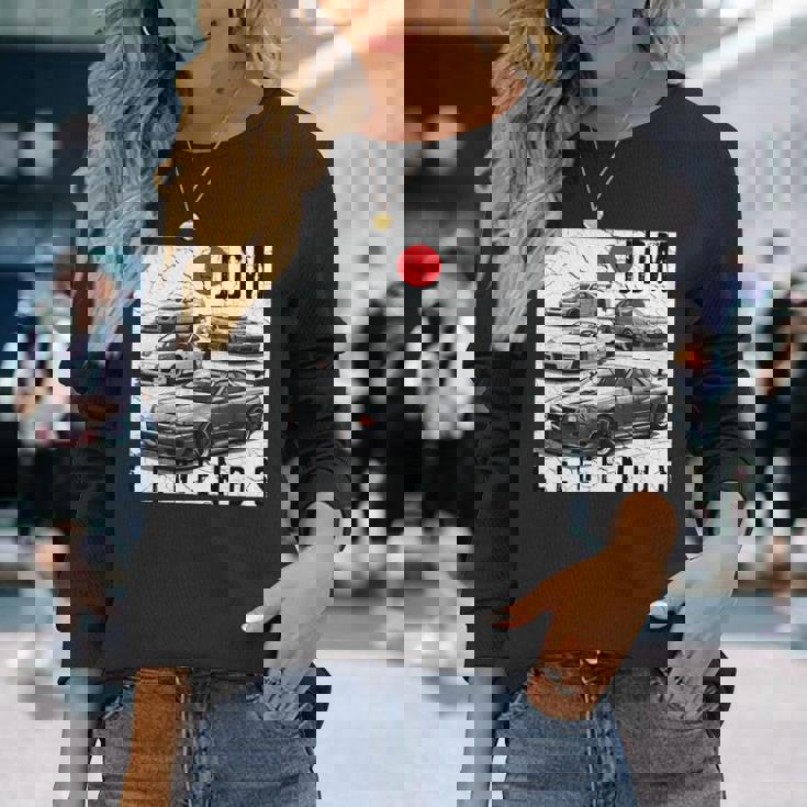 ディストレス Jdm レジェンズ レースカー 国旗 日本製 長袖tシャツ 長袖Tシャツ 彼女への贈り物