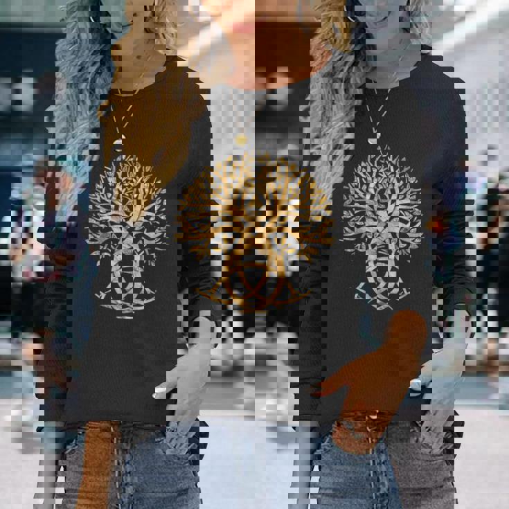 トリケトラ 生命の木 長袖Tシャツ 彼女への贈り物